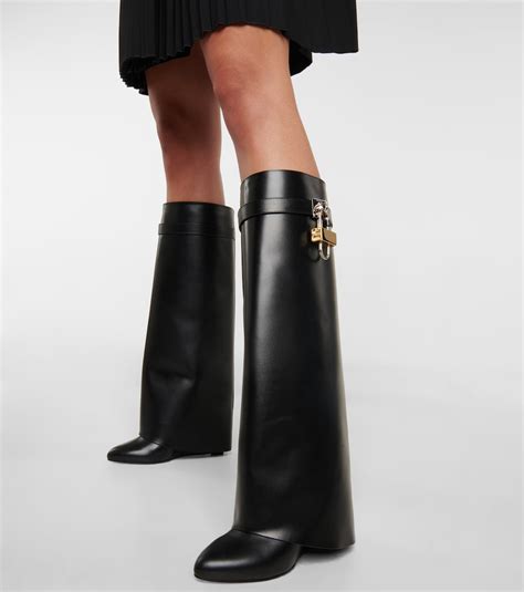 givenchy shark lock boots fake|givenchy thigh high sock boots.